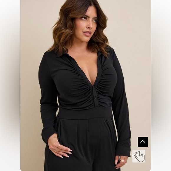 Studio Knit Wide Leg Jumpsuit - Picture 3 of 4